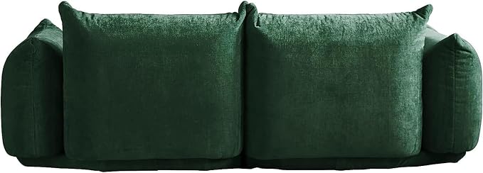 JACH Modern Love Seat Couch Chenille Couch Deep Love Seat Couches with Thick Cushion 77 Plush Sofas Furniture for Small Spaces Living Room Bedroom Office Apartment Green