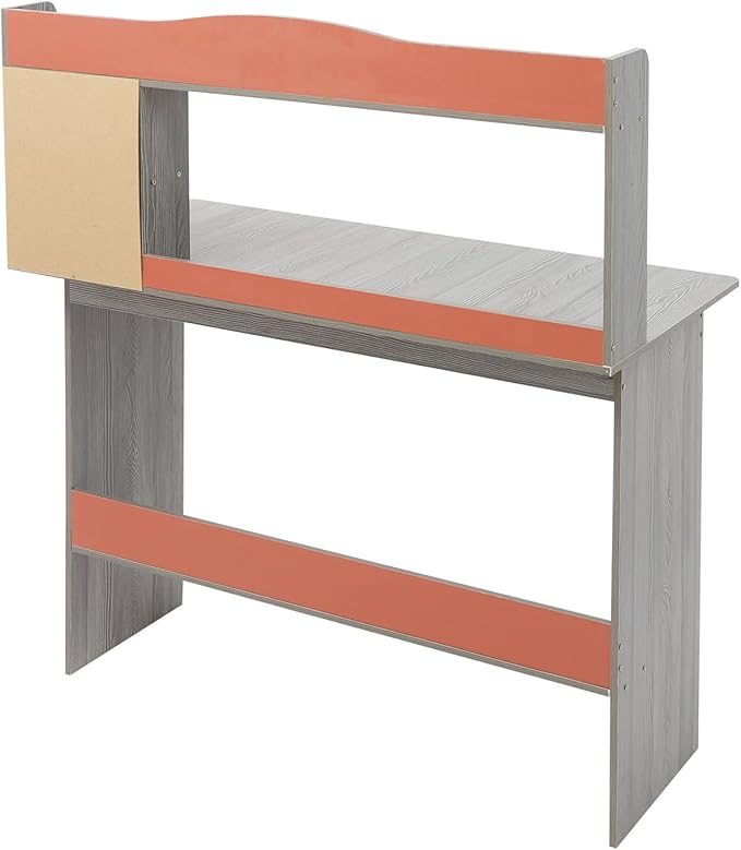 Home Office Desk with Bookshelf Laptop Desk Writing Study Desk for Small Space Bedroom Dormitories Schools 39x13x47 Inch