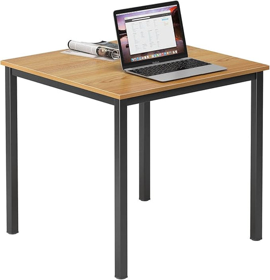 DlandHome Small Computer Desk for Home Office Table Writing Table for Small Spaces Study Table Laptop Desk 31.5x31.5 Inch