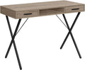 Monarch Specialties I 7796 Computer Desk Home Office Laptop Left Right Set-up Storage Drawers 42 L Work Metal Laminate Brown Black Contemporary