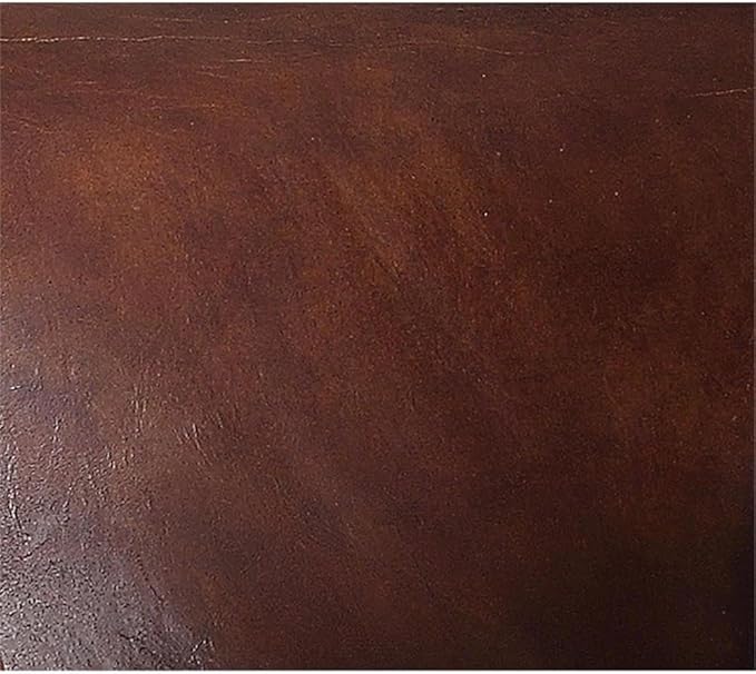 Acme Leeds Top Grain Leather Upholstery Accent Chair in Vintage Dark Brown