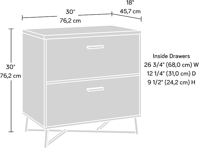 2 Drawer Small File Cabinet with Lock - Modern Farmhouse Under Desk Locking Drawers Storage CabinetOrganizer for Home Office Filing CabinetsDarkWalnut