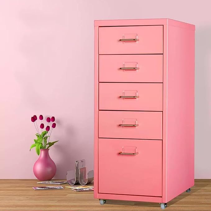 Filing Cabinet Under The Desk File Storage Tin Narrow Cabinet Desk Folder Drawer Cabinet Information File Cabinet (Size : 5-Layer)