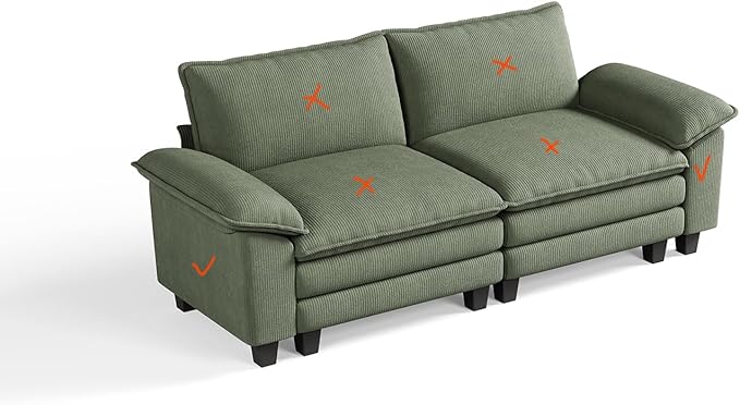 LINSY HOME Green Sofa Armrest