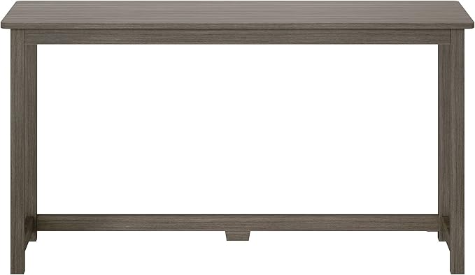 Max &amp Lily Solid Wood Desk 55 Inches Clay