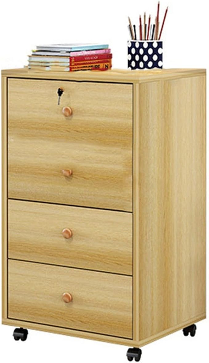 Storage Box Storage CabinetWood Lateral File Cabinet with Lock Drawer Mobile Office Storage Cabinet Floor to Ceiling Low Cabinet for File Organization