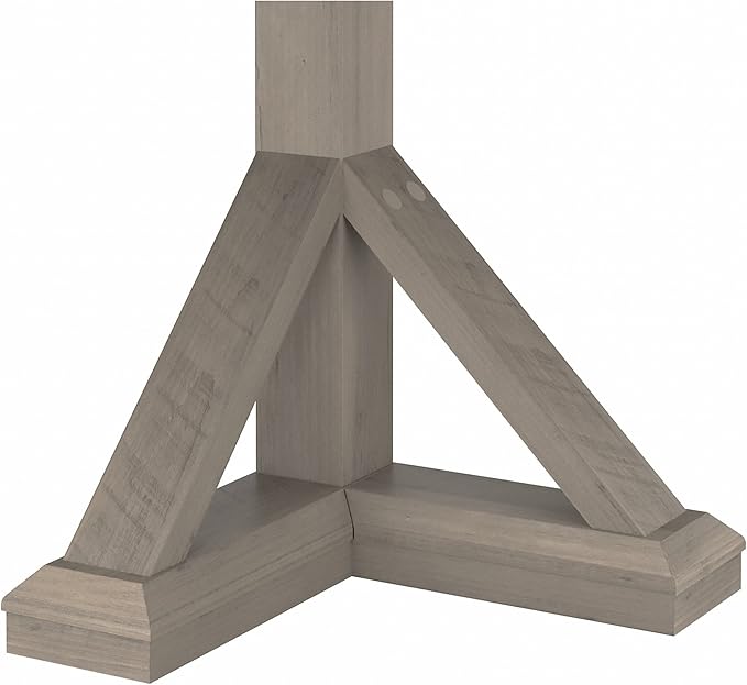 Bush Furniture Homestead 60W Farmhouse L Shaped Desk in Driftwood Gray