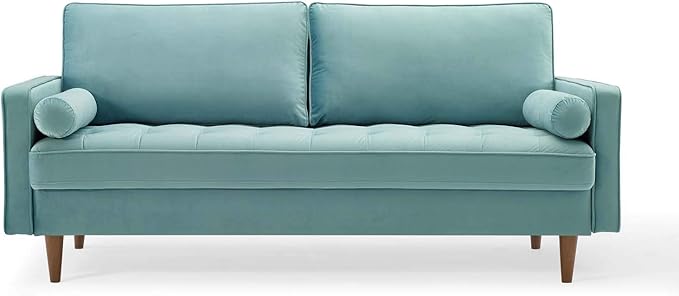 Modway EEI-3764-MIN Valour Performance Velvet Sofa Mint