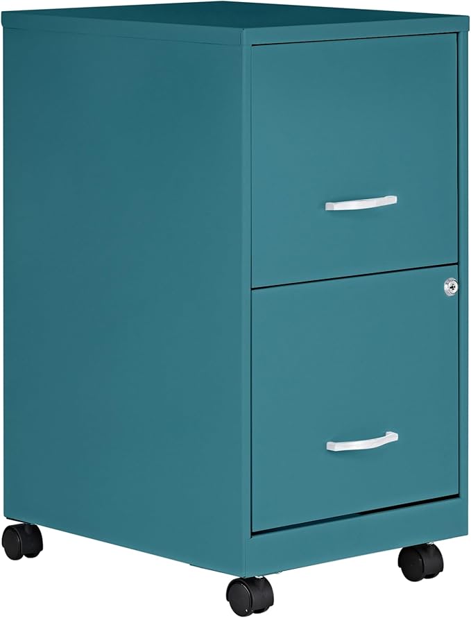 Lorell LYS SOHO File/File Mobile Cabinet Teal