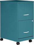 Lorell LYS SOHO File/File Mobile Cabinet Teal