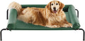 RRPETHOME Large Elevated Cooling Dog Bed Raised Dog Cot Beds for Large Dogs Elevated Outdoor Pet Bed Chew Proof Portable Cooling Pet Cot with Skid-Resistant Feet and Breathable Mesh