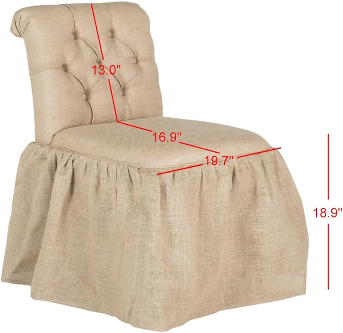 Safavieh Mercer Collection Allie Taupe Vanity Chair