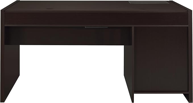 Coaster Home Furnishings - Halston - Engineered Wood - 60-Inch Office Computer Desk with 3 Drawers &amp Keyboard Drawer Smooth Top and Lift-top Standage - Home Office - Cappuccino - 800982