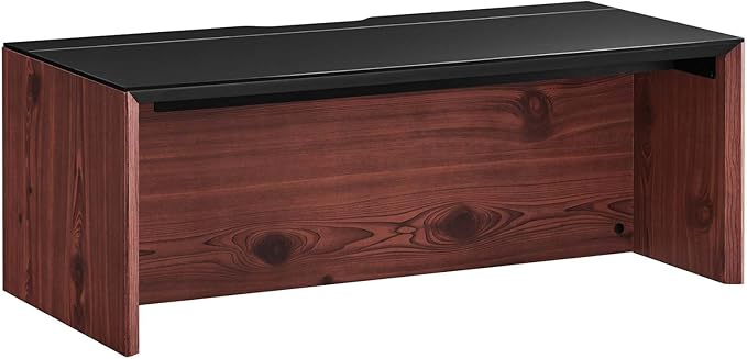 Modway EEI-6206-BLK-CHE Kinetic 38 Wall-Mount Office Desk Black Cherry