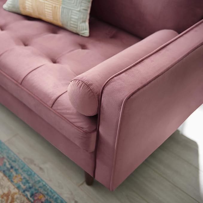 Modway Valour Performance Velvet Loveseat Dusty Rose Valour Performance Velvet Loveseat