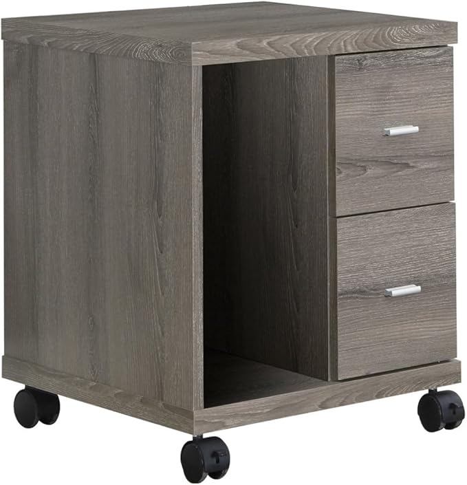 Rolling File Cabinet with Storage and Top Panel for Home Office