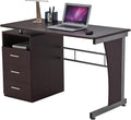 47.25 Computer Desk with Drawers Home Office Desk with Storage Heavy Duty and Water Resistant Study Table Chocolate Brown