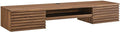 Modway Render Mid-Century Modern Wall Mount Office Desk Walnut