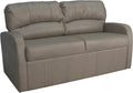 RecPro Charles 65 Jack Knife RV Sleeper Sofa with Arms | RV Furniture | Zero Wall Hugger (Putty)