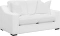 Coaster Home Furnishings - Ashlyn - Wood &amp Fabric - Upholstered Loveseat with Sloped Armrests and Reversible Seat Cushions - Living Room - White - 509892