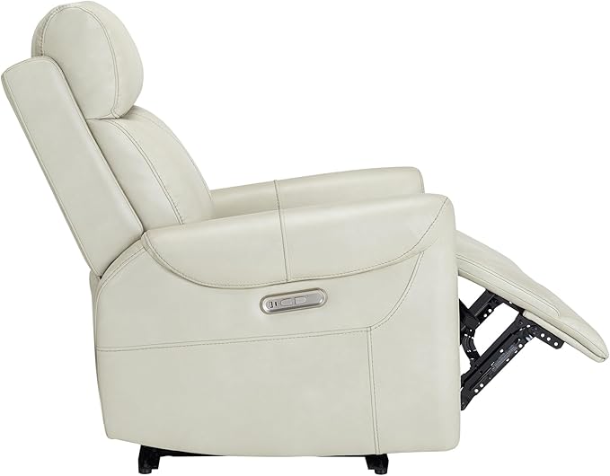 Leather Recliner Chair for Adults Wall Hugger RV Recliner with USB Charging Ports Electric Power Reclining Sofa for Living Room Home Theater Seating Bedroom