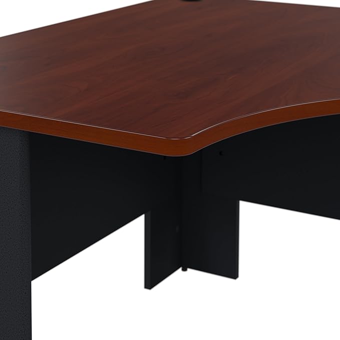 Bush Business Furniture Series C 48W x 30D Shell Desk in Mocha Cherry Office Workstation for Professional Use Compact Desktop Solution for Workspace