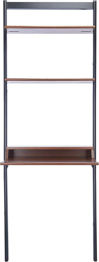 Safavieh Home Collection Pamella Honey Brown and Charcoal 2-Shelf Leaning Desk