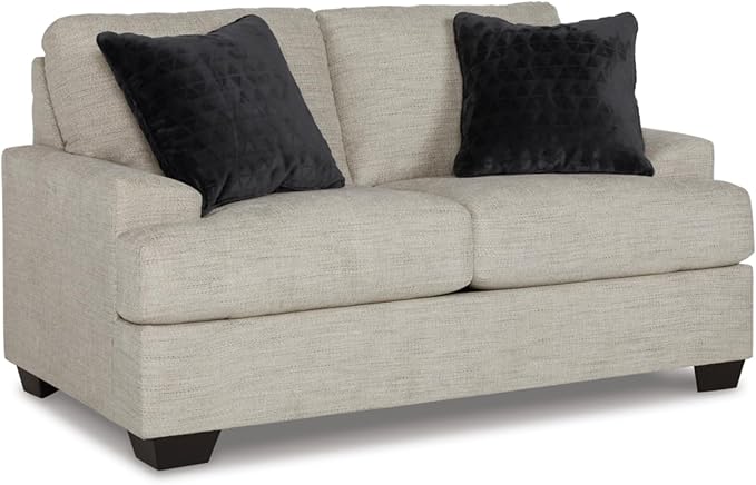 Signature Design by Ashley Vayda Contemporary Loveseat for Living Room Beige