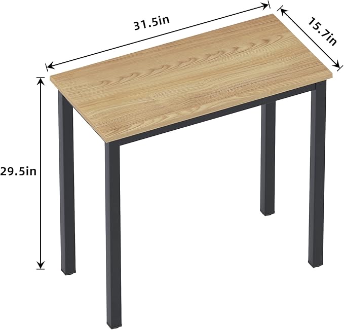 sogesfurniture Computer Office Desk Computer Table with BIFMA Certification Sturdy Office Desk Writing DeskTeak&ampBlackBHUS-AC3BB-8040