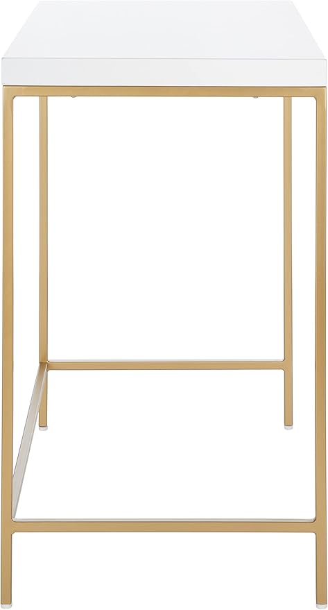 SAFAVIEH Home Collection Cass Contemporary White/Gold Desk