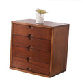 Desktop File Cabinet - Desktop Organizer Storage Box - Solid Wood Filing Cabinet 4 Floor Storage Box Shelf Small Office Desktop Storage Box Chest of Drawers Put A4 Paper (A)