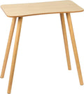 Compact Computer Desk for Home Office &amp Study Ergonomic Writing Table with Spacious Desktop and Sturdy Legs Modern Small Desk for Students &amp Professionals Wooden Color