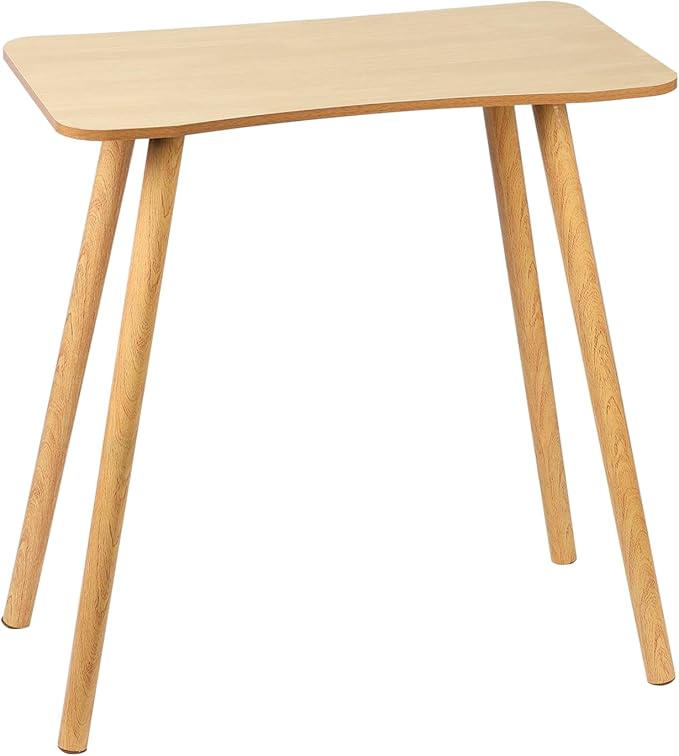 Compact Computer Desk for Home Office &amp Study Ergonomic Writing Table with Spacious Desktop and Sturdy Legs Modern Small Desk for Students &amp Professionals Wooden Color