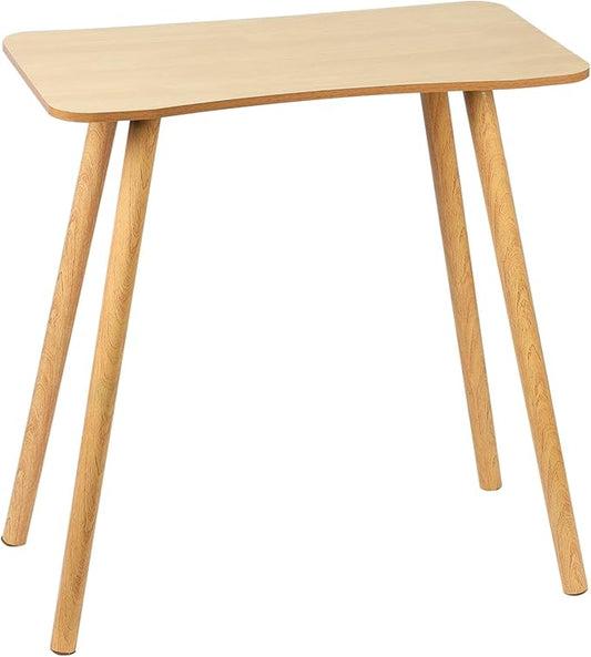 Compact Computer Desk for Home Office &amp Study Ergonomic Writing Table with Spacious Desktop and Sturdy Legs Modern Small Desk for Students &amp Professionals Wooden Color
