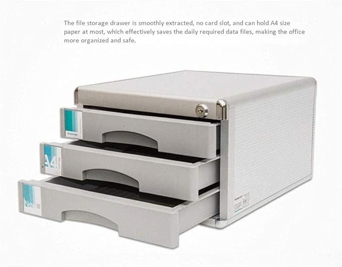 Metal 3 Tier Office Filing Cabinet Metal Locking Office Filing Drawer Cabinet Multi Storage Cabinets