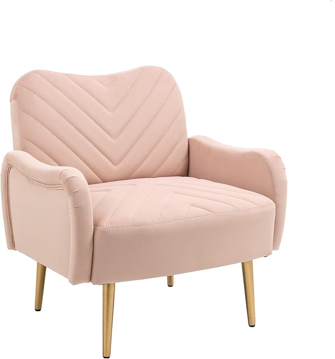 Velvet Chair Accent Chair/Living Room lesiure Chair with Metal feet