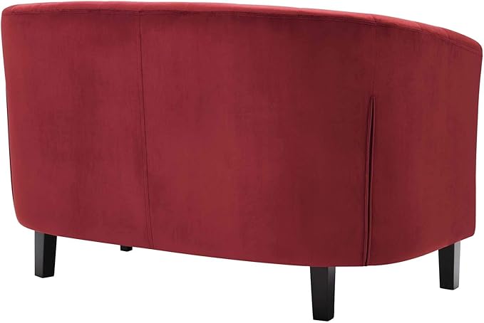 Modway Prospect Performance Velvet Loveseat Maroon 28.5 x 49 x 29.5
