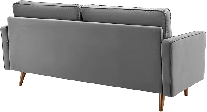 Modway EEI-3764-GRY Valour Performance Velvet Sofa Gray