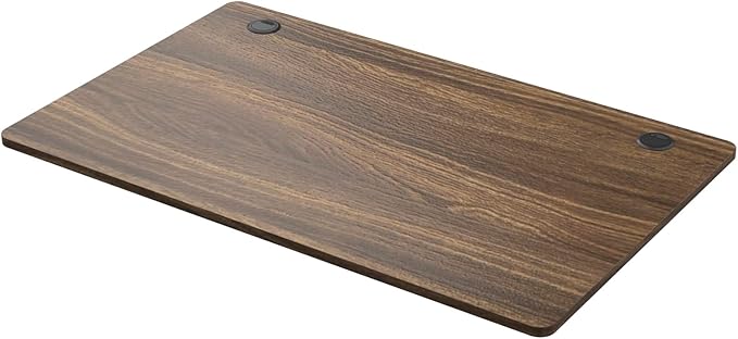 COSTWAY 48 x 30 Universal Table Top Solid One-Piece Wood Desktop for Standard &amp Height Adjustable Desk Frame Rectangular DIY Home Office Countertop(Table Top only) (Walnut 48 x 30)