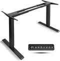 Dual Motor Standing Desk Frame- Height Adjustable Electric Desk Legs Heavy Duty Sit to Stand Up Desk Base 4 Memory Settings Controller for Adjustable DIY Desktop Over 300 lbs Load Capacity