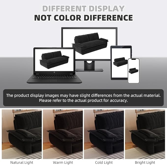 Cilee 73.2 Folding Sofa Bed 3-in-1 Convertible Loveseat Sleeper Sofa Pull Out Futon Sofa Bed Comfy Floor Couch with Storage Pocket &amp 2 Pillows Love Seats Furniture for Living Room Velvet Bl