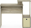 Maykoosh Writing Desk - Compact Computer Desk with Keyboard Drawer &amp CPU Storage - Modern Home Office Desk