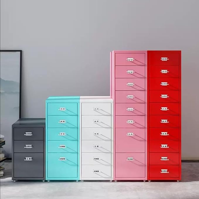 Filing Cabinet Under The Desk File Storage Tin Narrow Cabinet Desk Folder Drawer Cabinet Information File Cabinet (Size : 6-Layer)