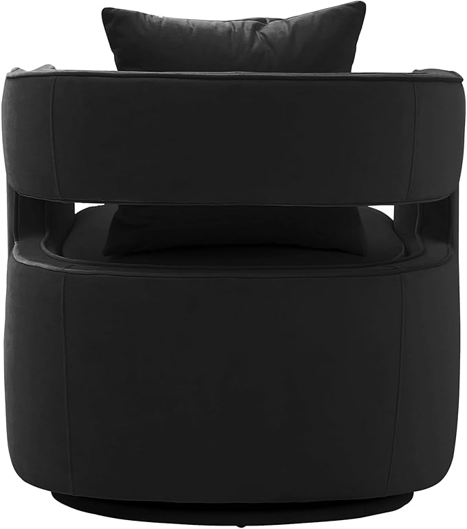 Tov Furniture Kennedy Swivel Chair (Black)