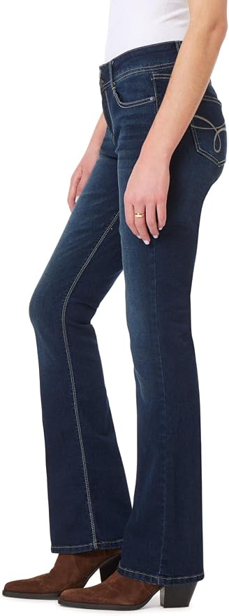 WallFlower Luscious Curvy Bootcut Jeans for Women Mid-Rise Insta Stretch Denim Size-Inclusive Juniors Jeans