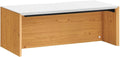 Modway EEI-6206-WHI-NAT Kinetic 38 Wall-Mount Office Desk White Natural