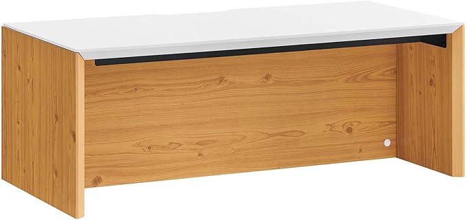 Modway EEI-6206-WHI-NAT Kinetic 38 Wall-Mount Office Desk White Natural