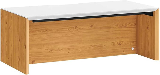 Modway EEI-6206-WHI-NAT Kinetic 38 Wall-Mount Office Desk White Natural