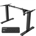 YIHAYO Low Height Adjustable Desk Frame Lifts 18.1-28.3 Inches Electric Standing Desk for Short People DIY Workstation Computer Table for Home Office (Black)
