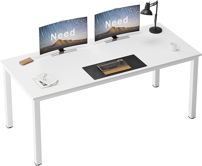 Need Large Computer Desk 70.8 x 31.5 inches Conference Table Large Office Desk Writing Table Workstation for Home OfficeWhite ND-10FJGSAC3-180WW